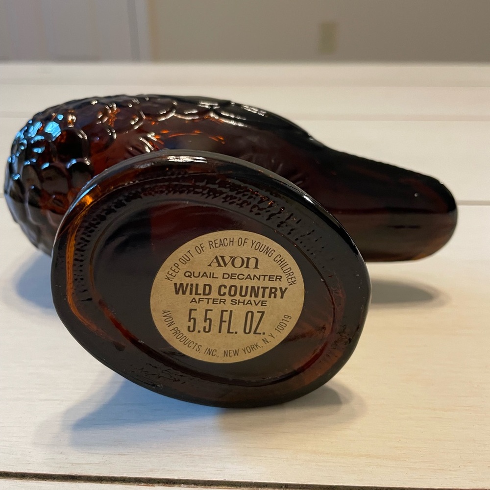 Avon Vintage 1970s quail shaped decanter originally w/Wild Country after shave - Picture 4 of 4